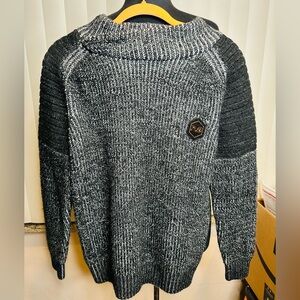 ZYFG Free Mens Knitted Pullover Long-Sleeved Slim fit Knitwear Size XL